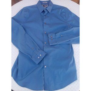 Express 1MX Mens Dress Shirt Button Down Fitted M